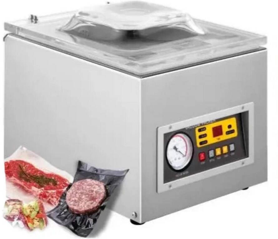 Vacumeermachine met Digitale Bediening Vacuum Sealer Vacuummachines Foodsaver Seal Apparaat 120W Kamer Vacuümapparaat