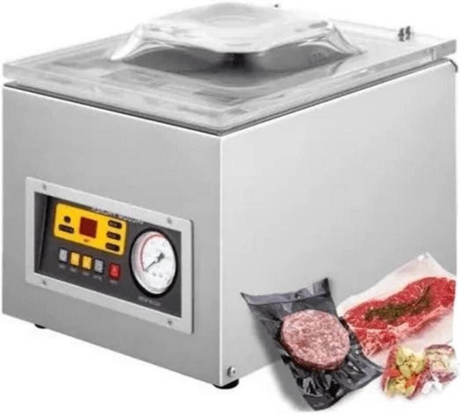 Vacumeermachine met Digitale Bediening Vacuum Sealer Vacuummachines Foodsaver Seal Apparaat 120W Kamer Vacuümapparaat
