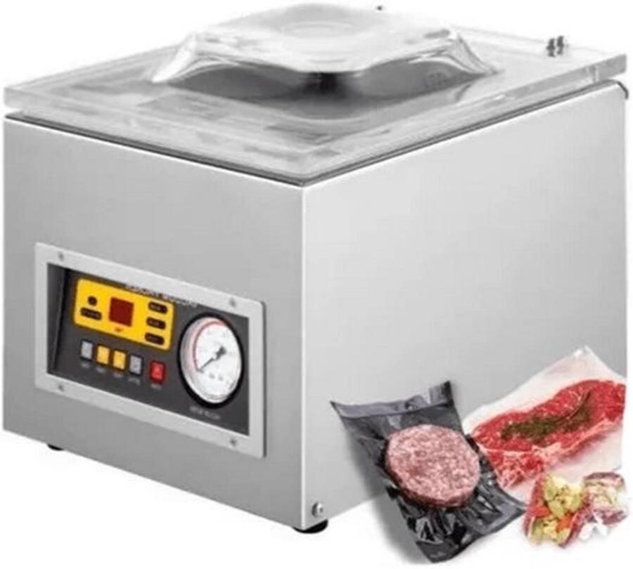 Vacumeermachine met Digitale Bediening Vacuum Sealer Vacuummachines Foodsaver Seal Apparaat 120W Kamer Vacuümapparaat