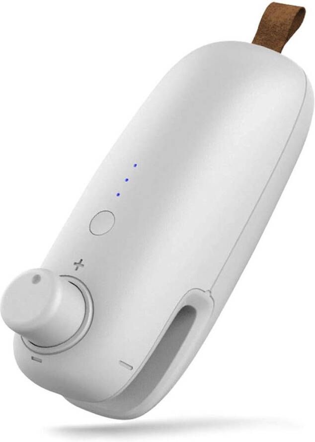 Vacumeermachine Stofzuiger Vacumeerzakken Vacuum Sealer Draagbare stofzuiger 2-in-1 warmtesealer USB Plastic zakken snijden en sluiten Geschikt voor plastic zakken wit