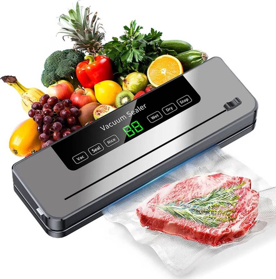 Vacumeermachine Vacuüm Sealer Foodsaver Vacuümmachine met Slangaansluiting Inclusief Vacuumzakken