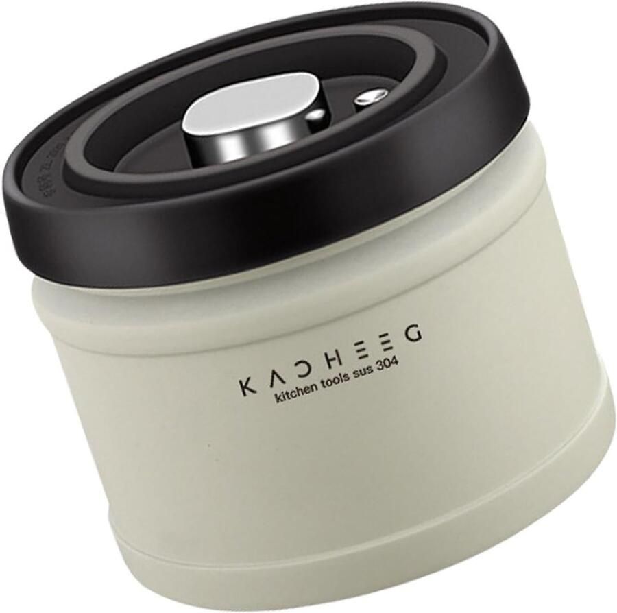 Vacuüm Container Keuken Opslag Voedsel Vers Houden Ingebouwde Vacuümpomp 1100ML Zwart Grijs
