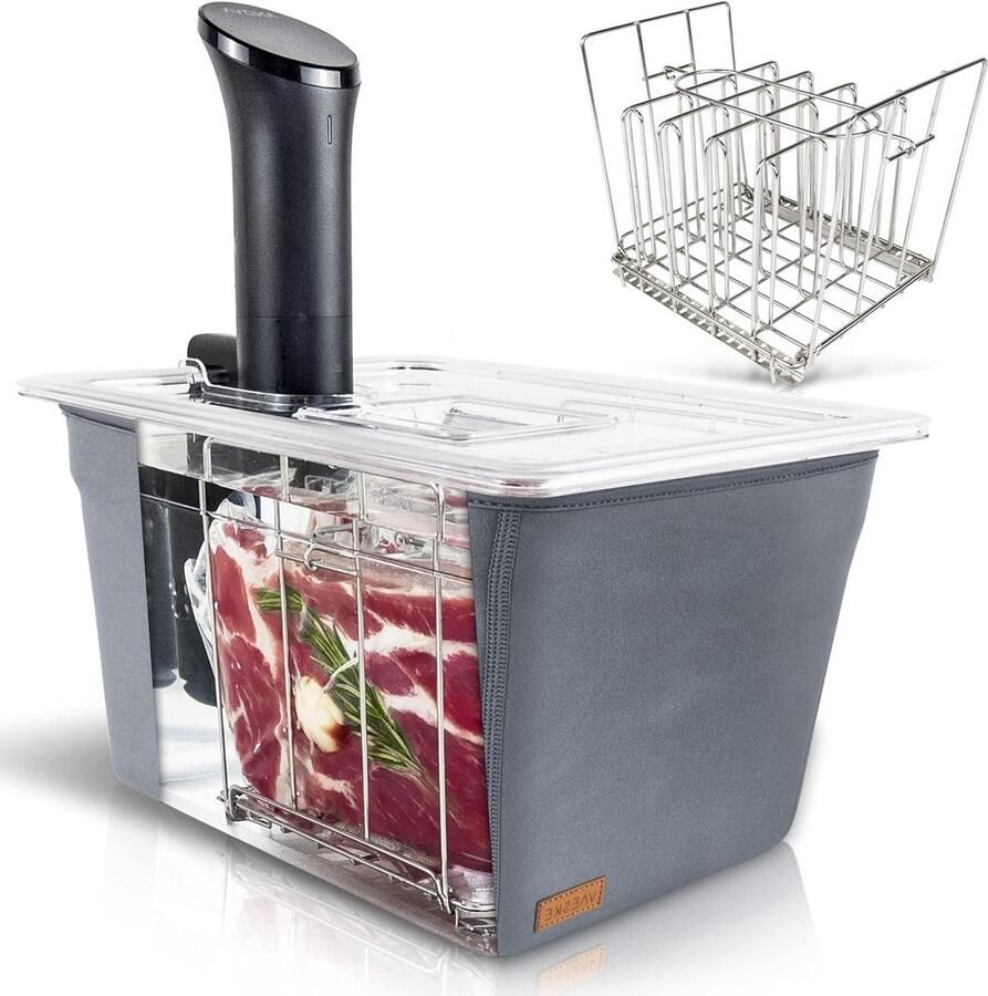 Vacuüm container Sous vide bak Precisie koken Isolerende hoes 12 liter capaciteit Doorzichtig