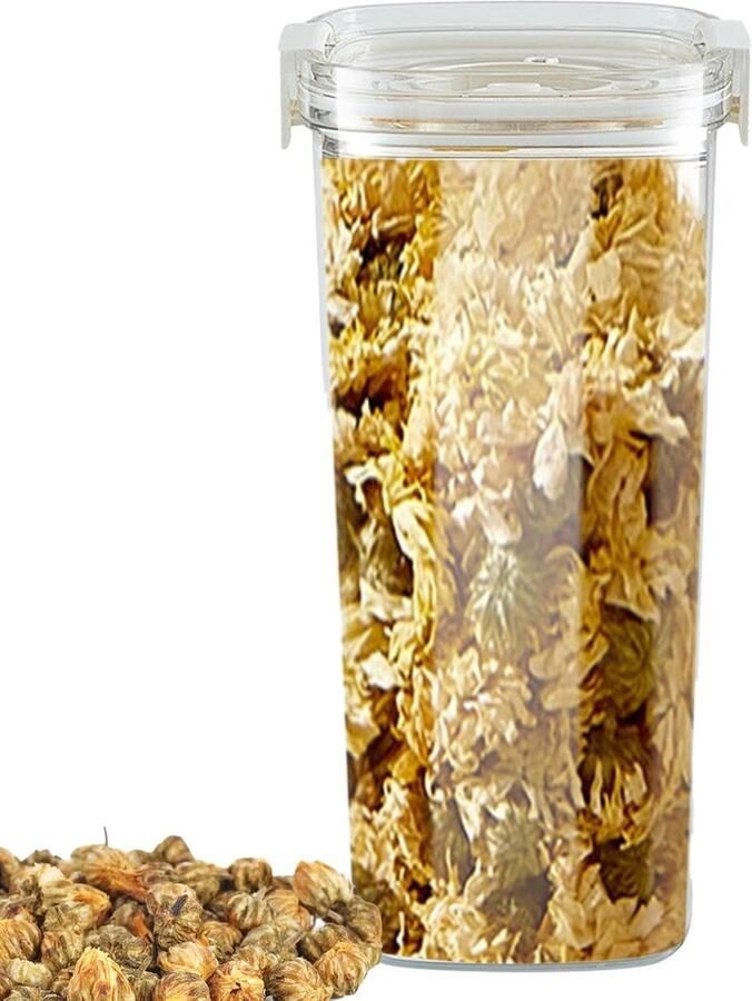 Vacuüm Container Voedsel Opslag Verse en Luchtdichte Afsluiting 1800ml Wit