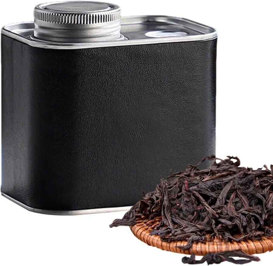 Vacuüm Koffieblik Koffiecontainer Luchtdicht Koffie Vers Houden Ontgassingsventiel 300 ml Zwart