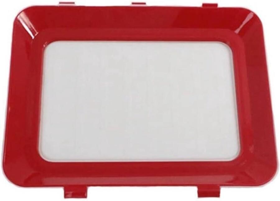 Vacuüm Opbergbak Voedsel Bewaarbak Voedsel Vers Houden Luchtdichte Afsluiting 30 x 225 x 2 cm Rood