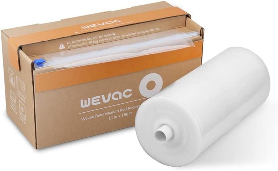 Vacuüm Seal Rol met Ingebouwde Cutter 28 x 4500 cm voor Voedselconservering en Sous Vide