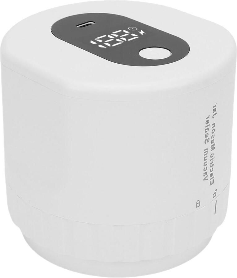 Vacuüm Sealer Kit Potten Sealer Voedsel Bewaren Draadloos Oplaadbaar 10 Stuks Deksel Wit