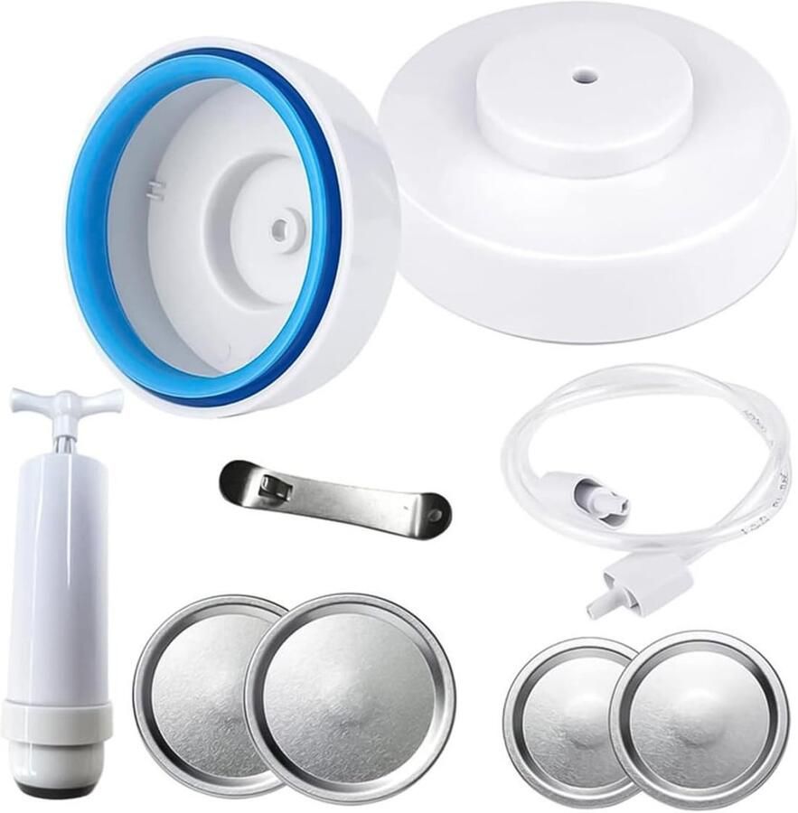 Vacuum Sealer Kit voor Potten Handpomp voor Sealen met Slang Universele Sealing Kit voor Brede Flessen en Voedselbewaring