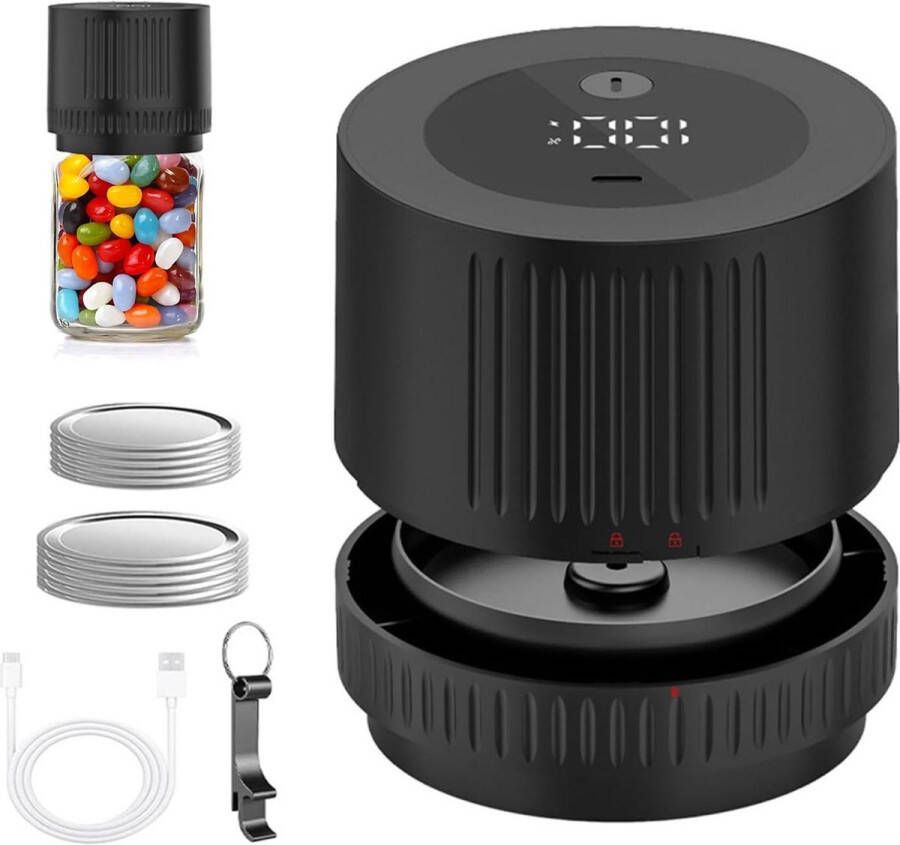 Vacuüm Sealer Machine Elektrische Mason Jar Sealen Voedsel Opslag Automatische Sealer voor Mason Deksels