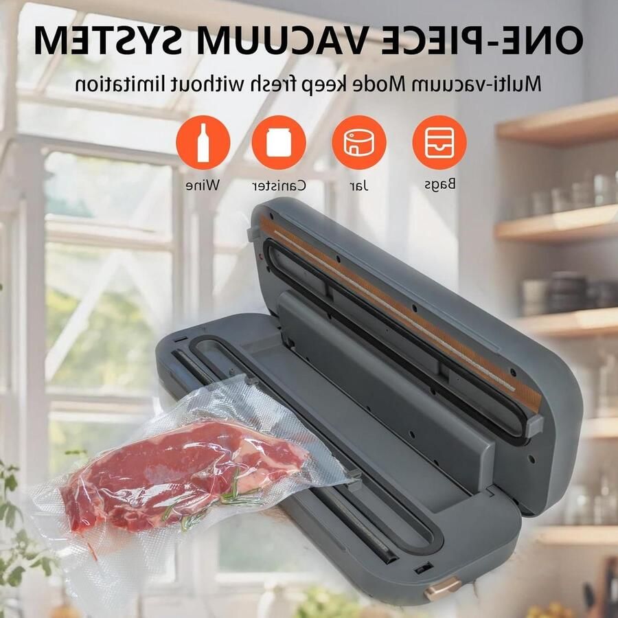 Vacuüm Sealer Machine Precision Compact mini vacuüm sealer 80 Kpa Krachtige zuigkracht automatische bediening ideaal voor eenvoudige en efficiënte voedselconservering en opslag met 10