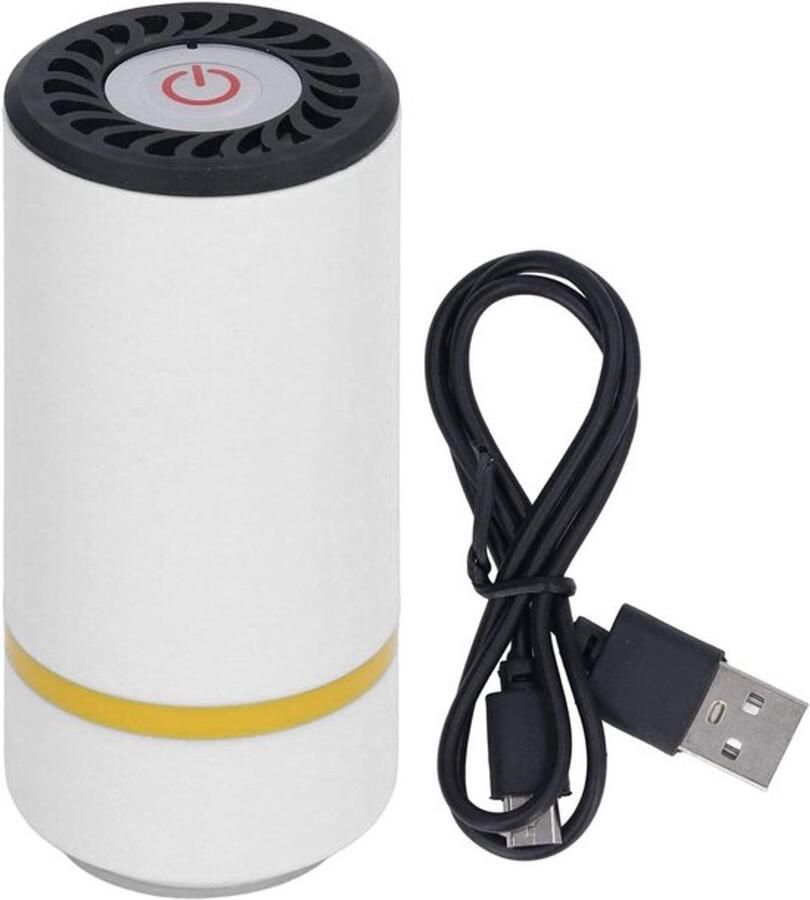 Vacuüm Sealer Met Batterij en USB Opladen Voor Kleding en Voedselverpakking Ivoorwit