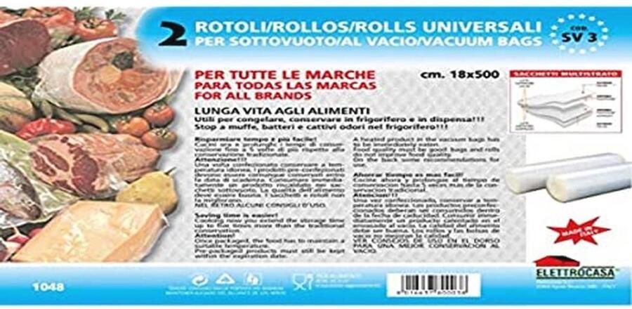 Vacuum Sealer Roll 180mm x 5000mm Verpakt Voedsel en Versheid Bewaren