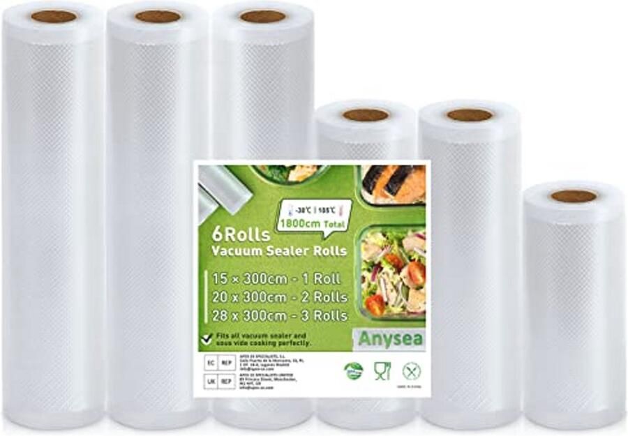 Vacuüm Sealer Rollen voor Voedsel BPA-vrij Heavy Duty & Geschikt voor Sous Vide
