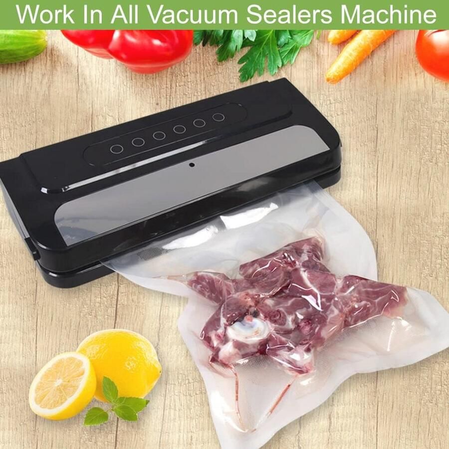 Vacuüm Sealer Tassen en Rollen 15x25cm 20x30cm en 28x40cm Punctie Preventie BPA Vrij Ideaal voor Sous Vide Koken - Foto 2