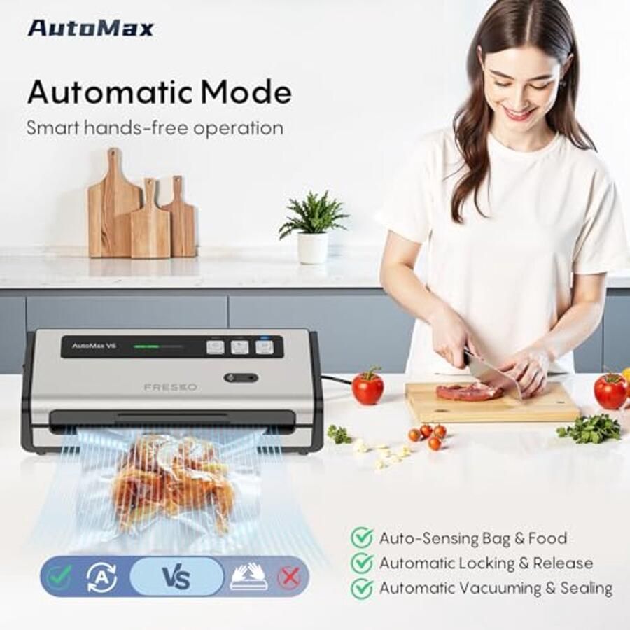 Vacuüm Sealer V6 Efficiënt en Stil Met Verbeterd Zuigvermogen