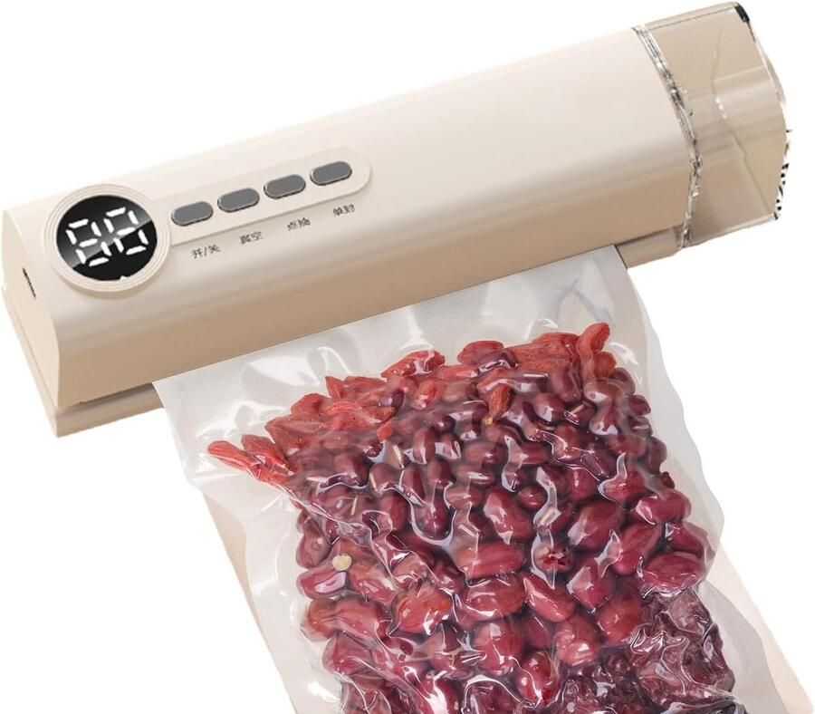 Lucht sluitmachine Automatische huishoudelijke bewaarder Vacuüm Automatische conservering Verpakking Vriezer Verpakking voor Maaltijdvoorbereiding Keuken Reizen Snack Vlees Restjes Thuis - Foto 2