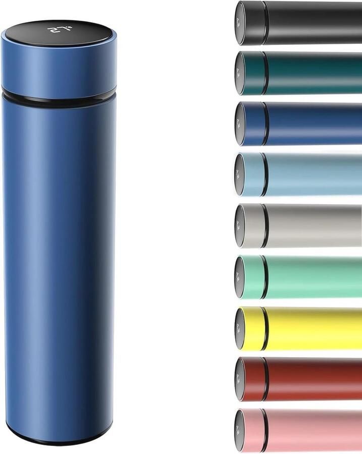 Vacuüm Thermosfles 500 ml Roestvrij Staal met LED Temperatuurweergave Ideaal voor Warm en Koud Drankjes