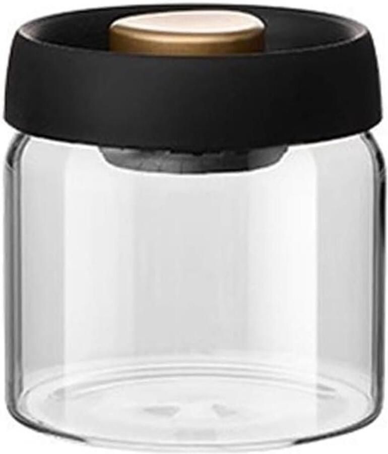 Vacuüm Pot Luchtdichte Container Voedsel Bewaren Handmatige Pomp 500ml Zwart