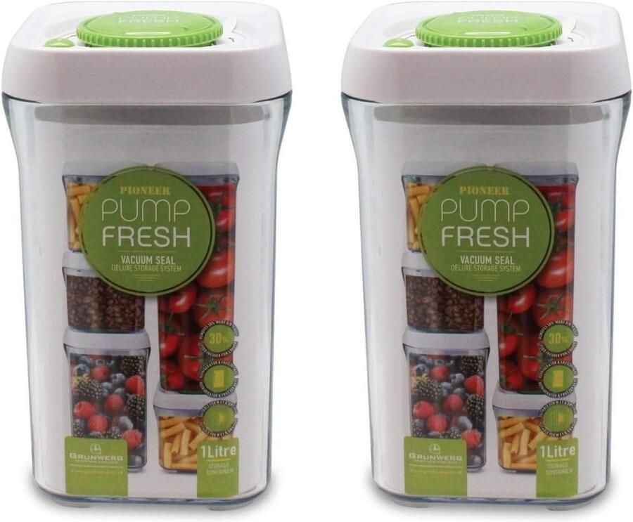 Vacuüm Voedsel Opslag Verse Bewaring Set Voedsel Langer Vers 30% Meer Lucht Verwijderd 1000ml Per Stuk