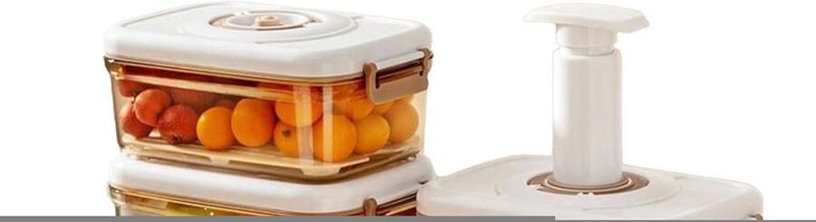 Vacuüm Voedselcontainers Luchtdichte Lunchbox Maaltijd Voorbereiding Vacuümversheidssysteem 29 x 25 x 24 cm A