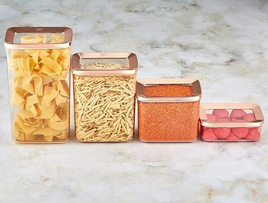 Vacuüm voorraaddozen Bewaarcontainers Opslagdozen Voedsel bewaren Lekvrij en luchtdicht 600 ml 2900 ml Transparant