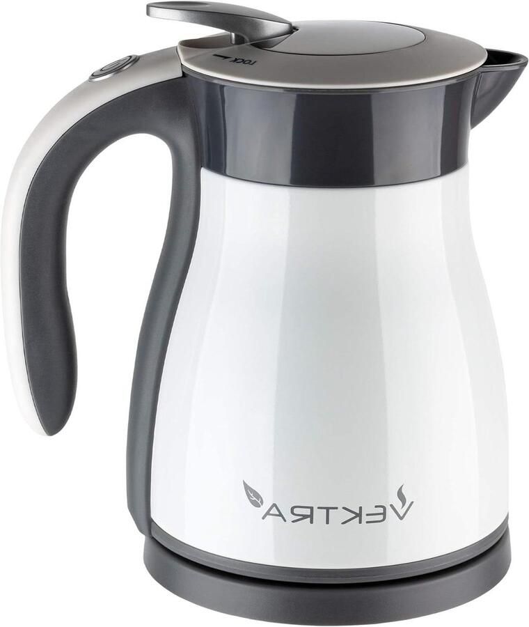 Vacuüm Waterkoker Thermoskan 2-in-1 Warm Water Houden Dubbelwandige Isolatie 12 Liter Wit