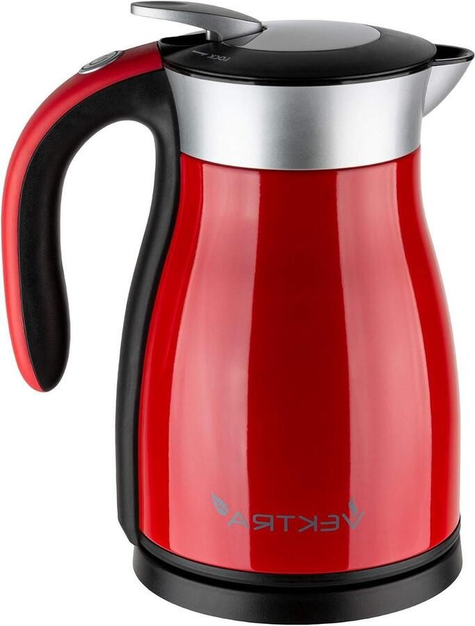 Vacuüm Waterkoker Thermoskan Warm Water Houden Dubbelwandig Geïsoleerd 15 Liter Rood