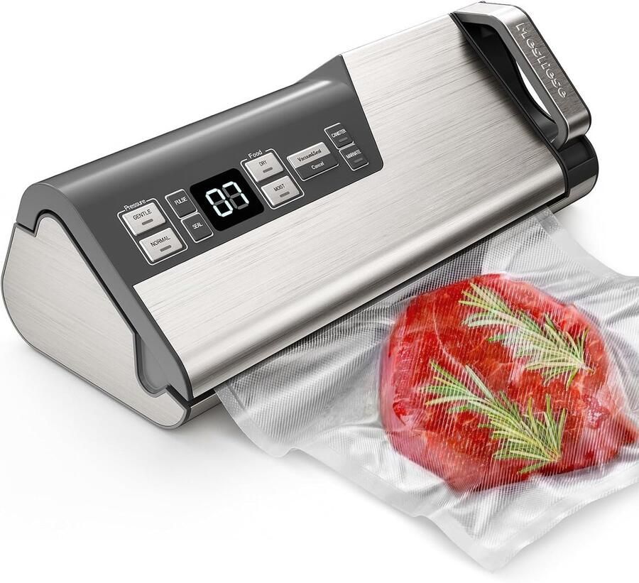 Vacuümapparaat 95 kPa 140 W 20 l min dubbele afdichting Dubbele afdichting eenhand cutter rolvak led 2 wielen ergonomische handgreep