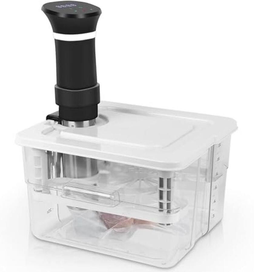 Vacuümbakje voor Sous Vide Koken 12 Liter met Deksel en Rooster Makkelijk in Gebruik