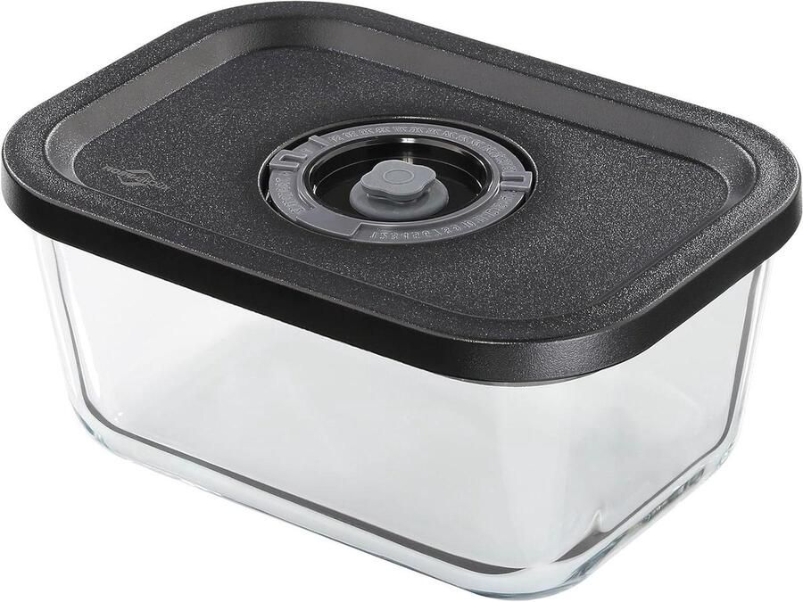 Vacuümbox Glas Voedselcontainer Box Levensmiddelen Bewaren Tot 5x Langer Vers 700 ml Transparant