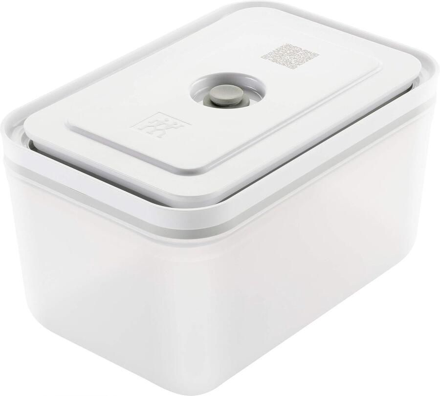 Vacuümbox Rechthoekig Voedselcontainer Luchtdicht Voedsel Bewaren BPA-vrij Kunststof 21x14x12 cm Grijs