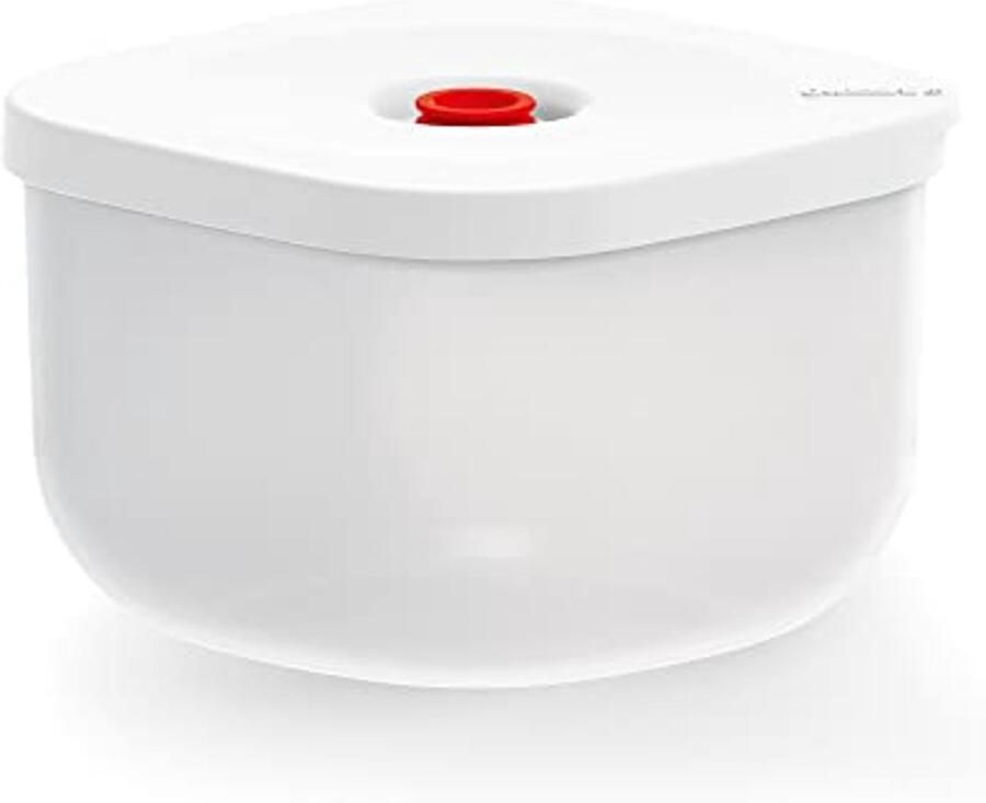 Vacuümcontainer Hoog (M) Wit 16.2 x 16.2 x 11 cm 1150 cc