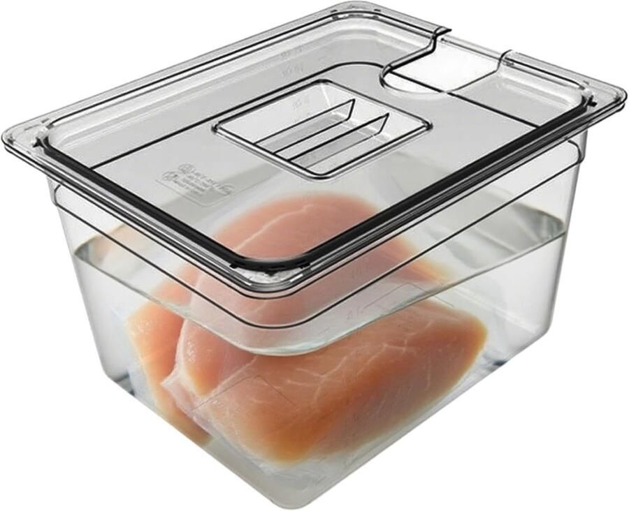 Vacuümcontainer Kookbox Deksel Precisie Koken Luchtdichte Afsluiting 6L of 11L Transparant