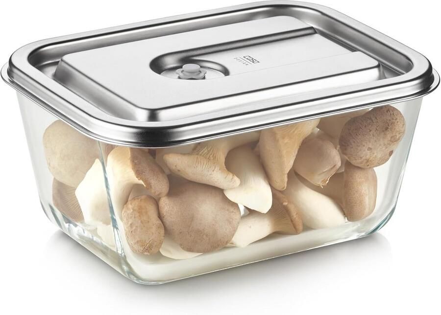 Vacuümcontainer van Glas 2600 ml Geschikt voor Magnetron Oven Vaatwasser en Vriezer