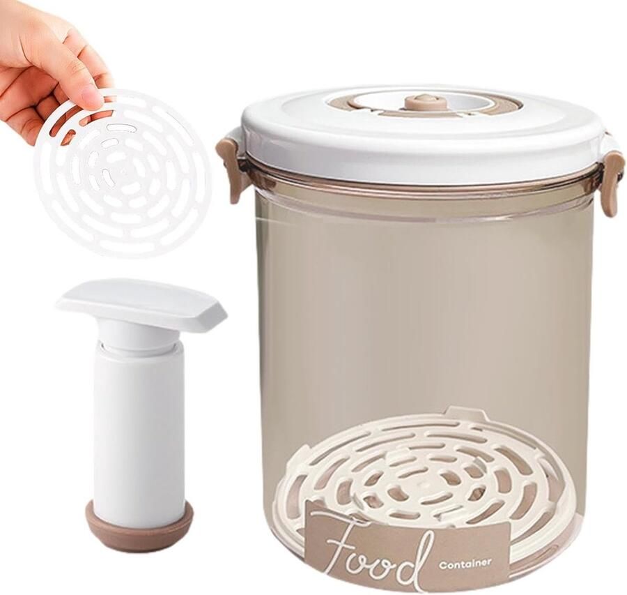 Vacuümcontainer Voedselbewaring Keuken Opbergen Luchtdichte Afsluiting 12.9cm Hoog M