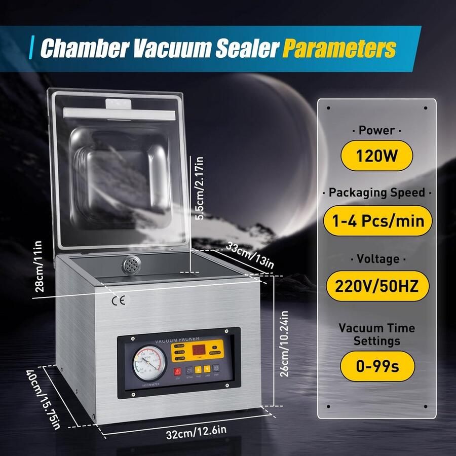 Vacuümmachine 3-in-1 voor levensmiddelen – Professioneel en Compact