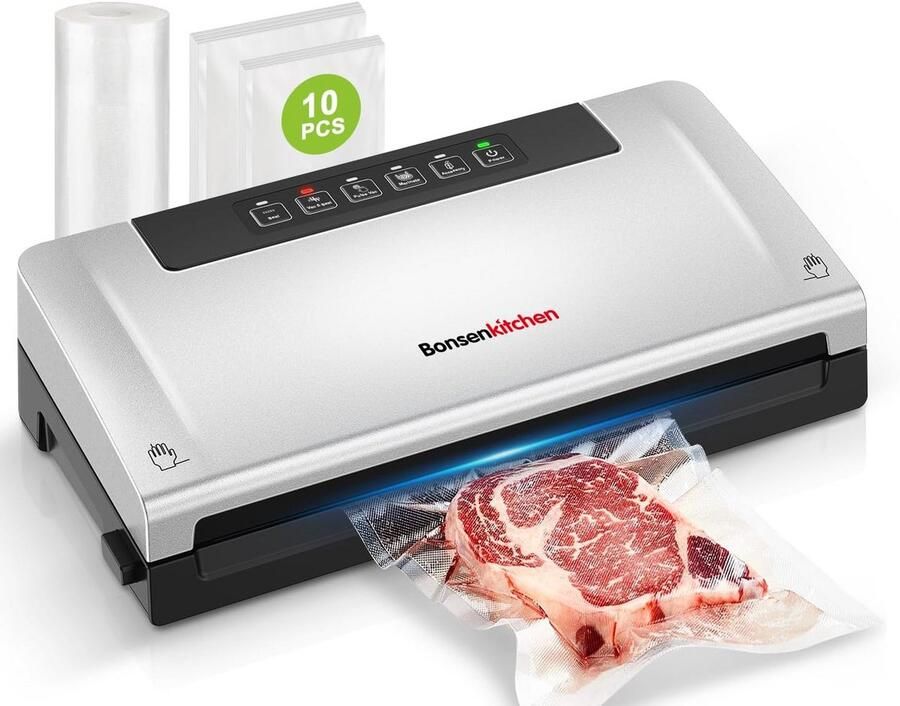 Vacuümmachine Vacumeerapparaat Voedsel bewaren Vijf modi 42 cm breed Zwart
