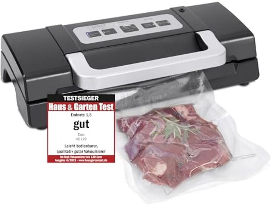 Vacuümmachine met sterke pomp instelbare lastijd en 10 foliezakken 20x30cm