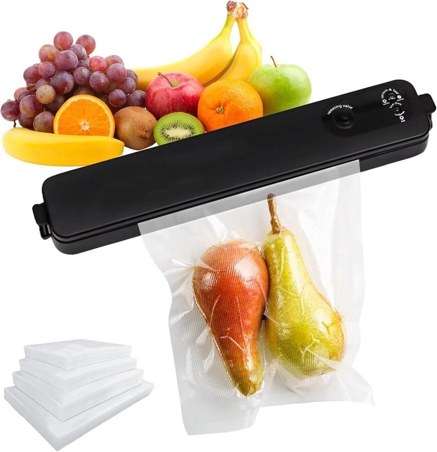 Vacuümmachine Sealer Compleet met 100 Zakken voor Langere Versheid Voedsel
