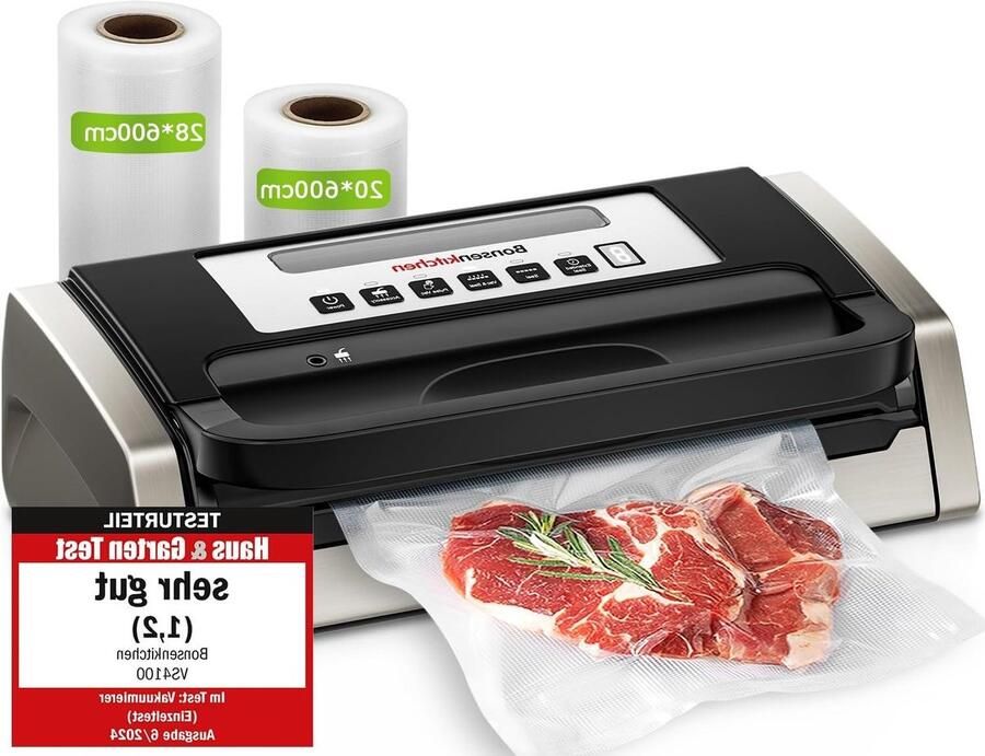 Vacuümmachine Vacumeerapparaat Sealer Voedsel Vers Houden Globefish Technologie 15 L min Zwart