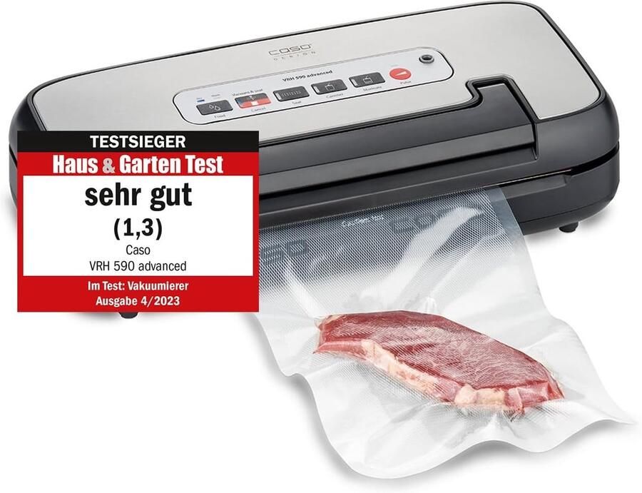 Vacuümmachine Vacumeerapparaat Voedsel bewaren 125 lasprocessen non-stop 18 x 40 x 11 cm Zwart