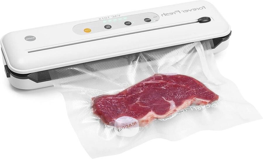 Vacuümmachine Vacumeerapparaat Voedsel Bewaren Dubbele Afdichtstrip 425 cm Wit en zwart