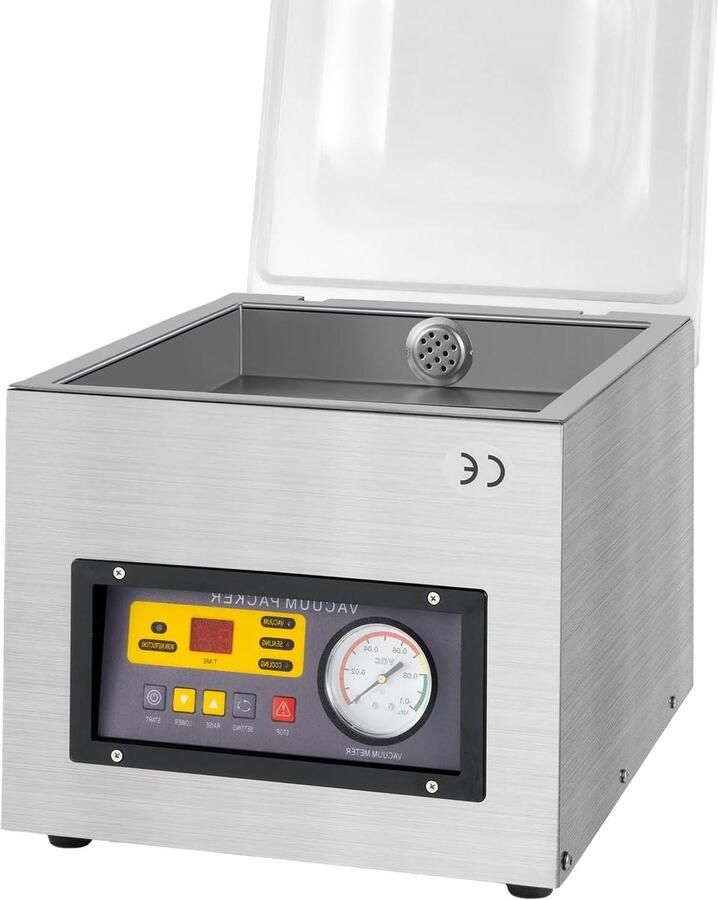 Vacuümmachine Vacumeerapparaat Voedsel bewaren Krachtige pomp 30 x 26 cm Zilver