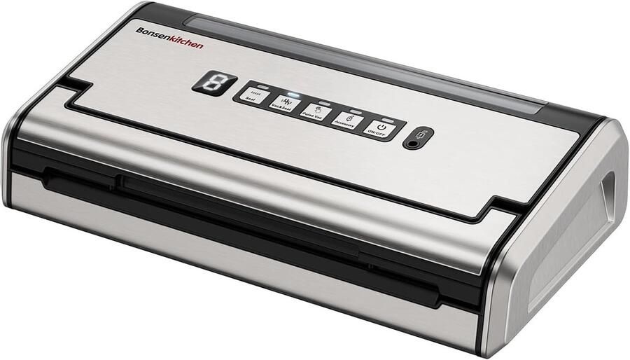 Vacuümmachine Vacumeerapparaat Voedsel Bewaren Roestvrij Staal 40x22x12 cm Grijs