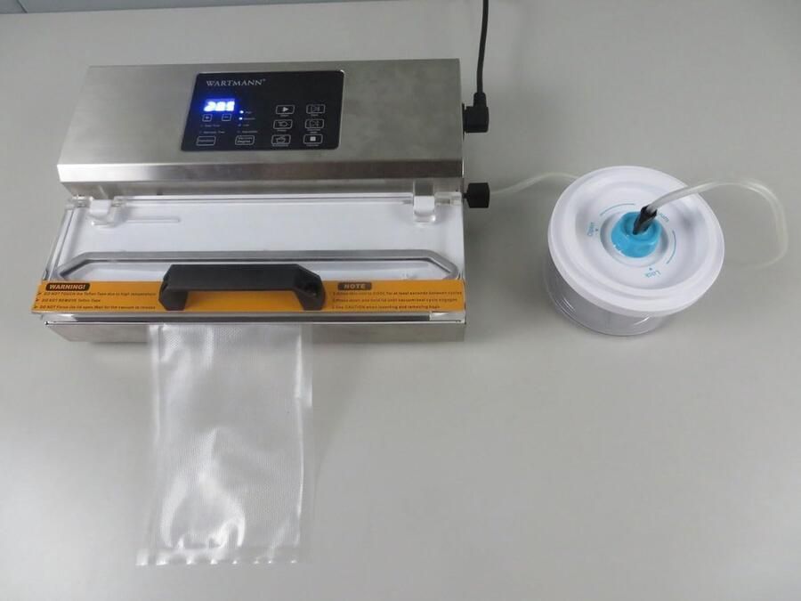 Vacuümmachine Vacumeerapparaat Voedsel Conserveren Dubbele Pompen Krachtig 965 mbar Zilver