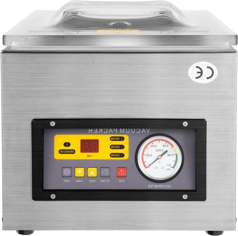 Vacuümmachine Vacumeermachine Voedsel Bewaren 3-in-1 Functie 30 x 26 cm Zilver