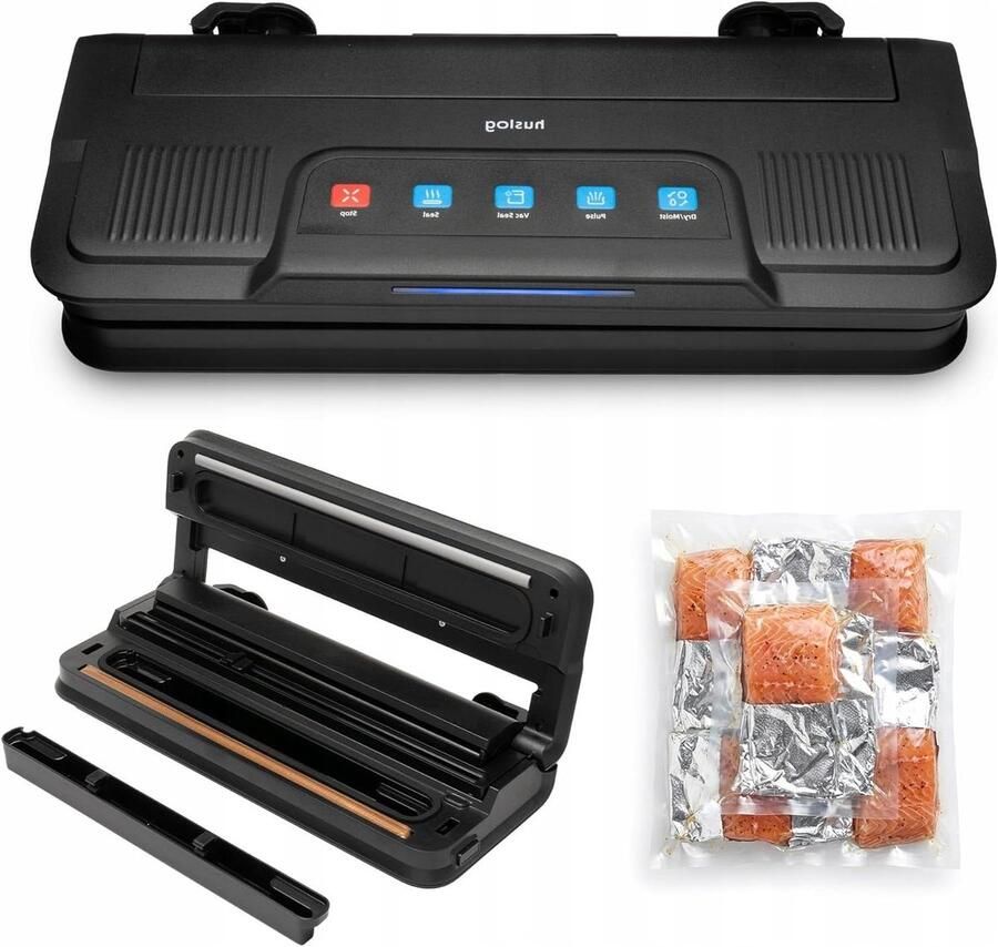 Vacuümmachine Vacuümsealer Voedsel Bewaren Dubbele Lasnaad 32 cm Zwart