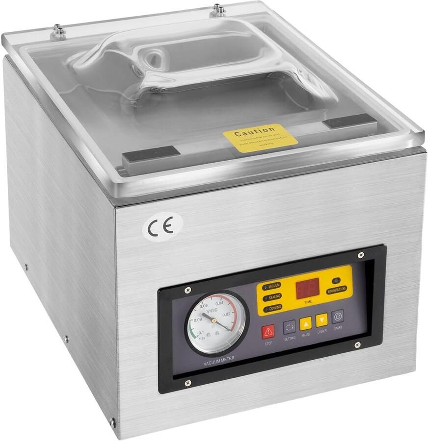 Vacuümmachine Vacuümsealer Voedsel bewaren Professioneel model 30 cm seal Zilver