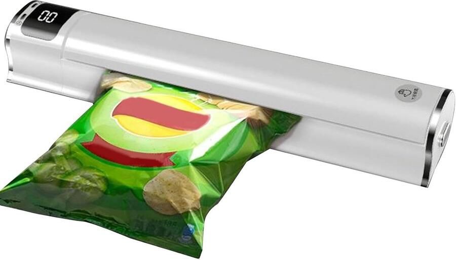 Vacuümmachine Voedsel Sealer Voedsel Conserveren Automatisch Ontwerp Compact Formaat Wit